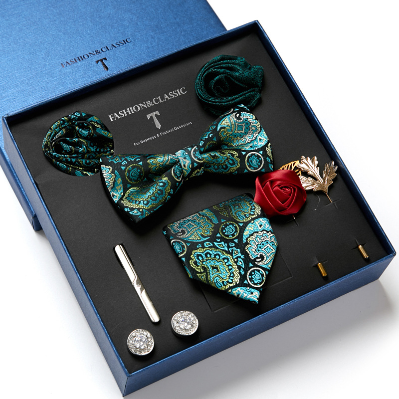 Зеленый мужской галстук Подаро – обзор и цена Neck Tie Set Box